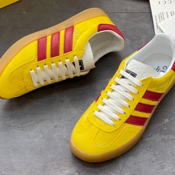 adidas originals x Gucci Gazelle Men's casual sneakers yellow - Picture 2 of 6